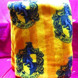 Long Warm Handmade Harry Potter Hufflepuff House Fleece Blanket 73" x 58"